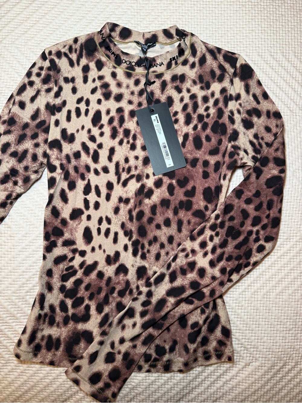 Skims cheetah long sleeve